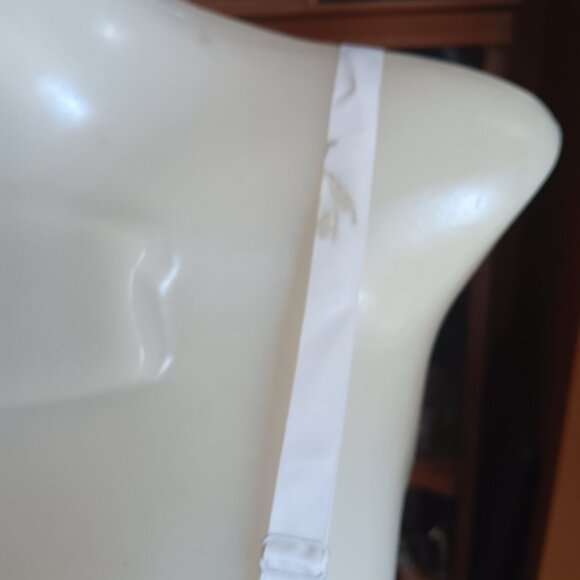 Vintage Sears Nylon Slip Dress Size 38 Short White Adjustable Straps 1960's - Picture 10 of 12